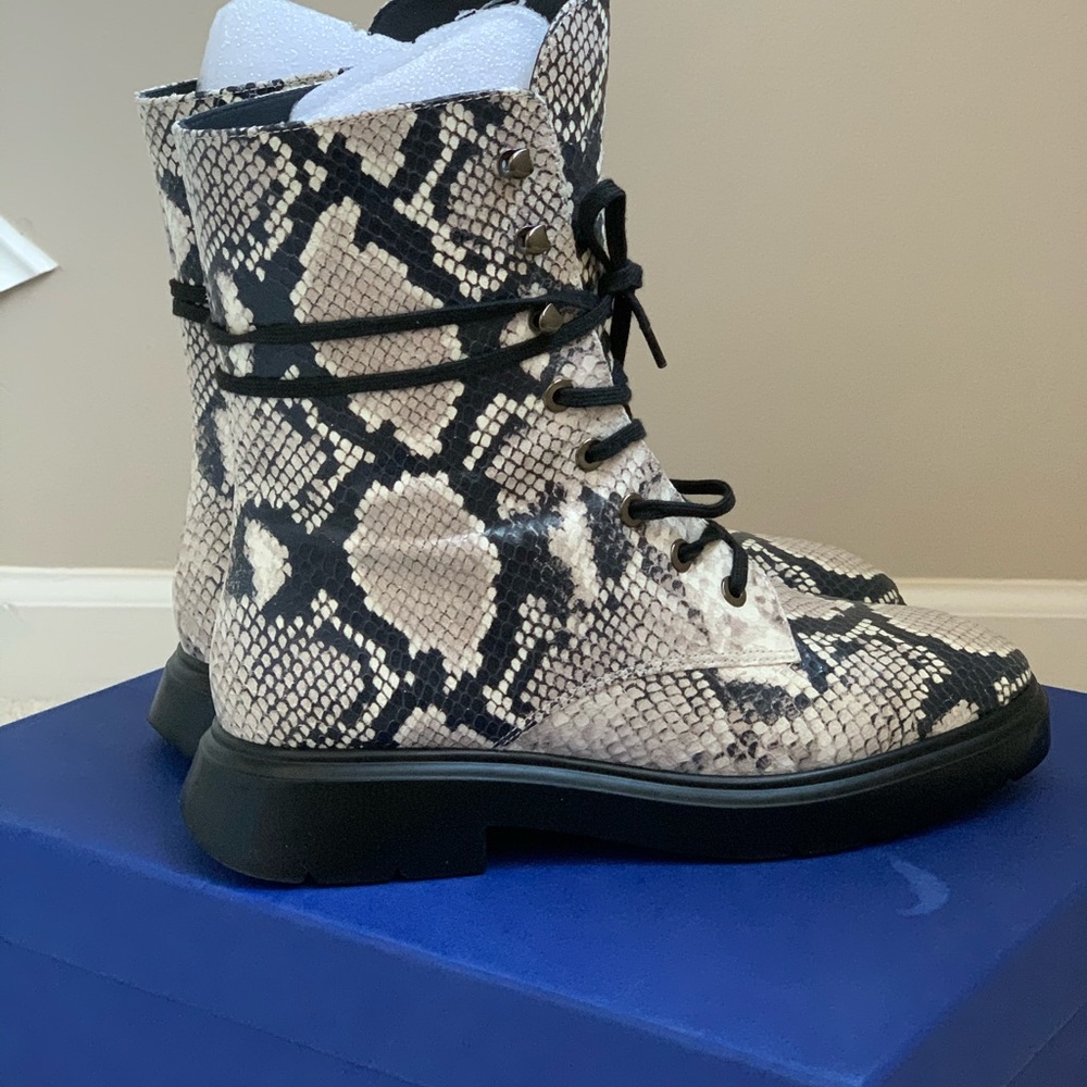 Stuart Weitzman Mckenzee Python-Embossed Boots - image 4